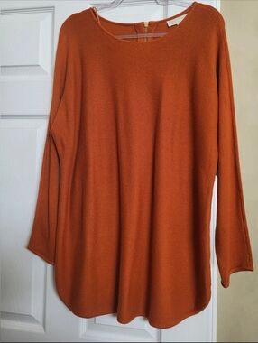 Michael Kors Burnt Orange Knit Sweater Pullover